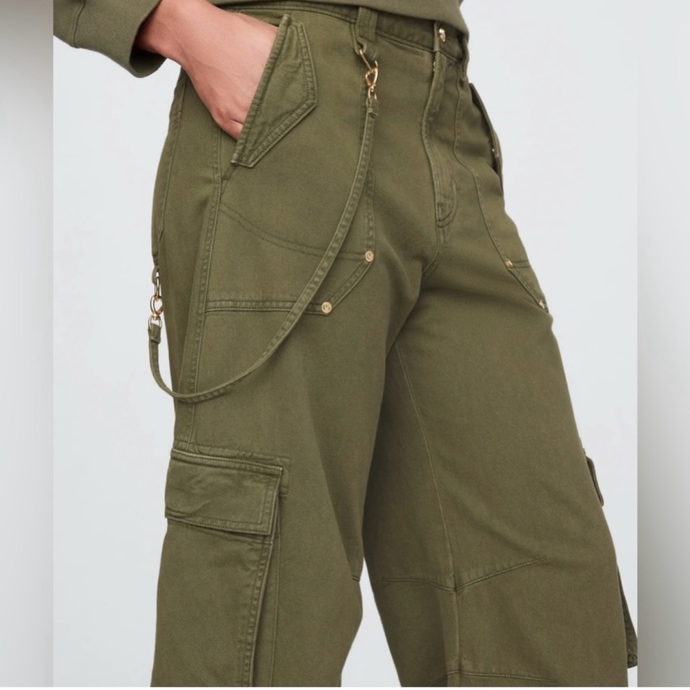 Cult Gaia x Gap Cargo Barrel Pants US 2